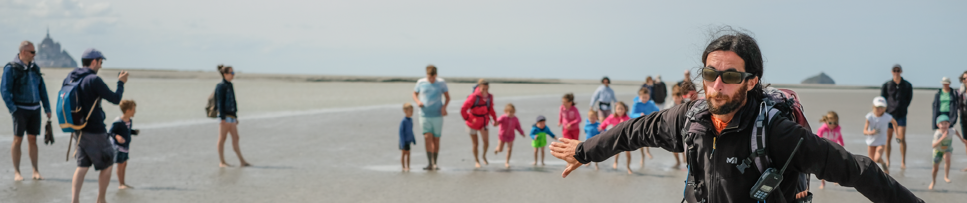 Balade découverte à Gambettes proposée par Julien Avril de À Gambettes en Baie traversee de la Baie en famille - FAQ - traversée de la Baie du Mont-Saint-Michel